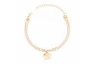 Elephant Anklet-Gold 