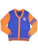 Savannah State University Cardigan- Men's-Blue/Orange