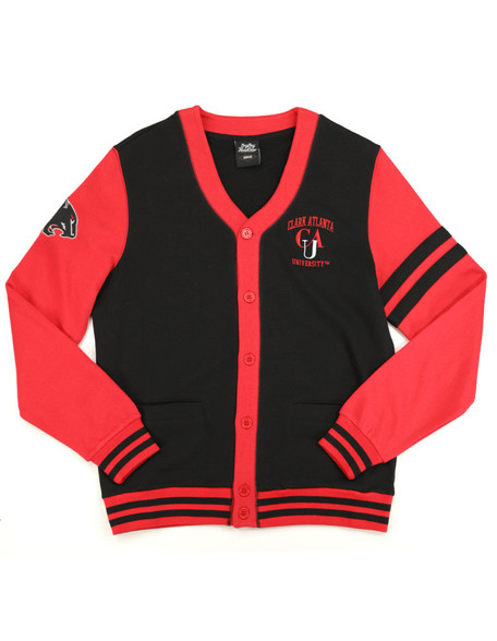 Clark Atlanta University Cardigan- Men's-Black/Red