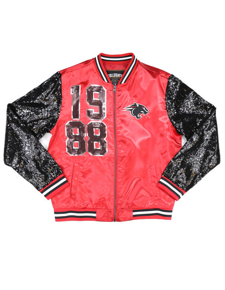 Clark Atlanta University Satin Sequin Jacket-Front