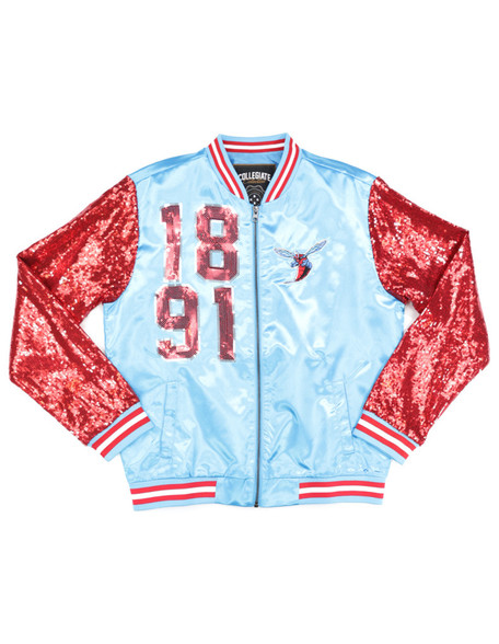 Delaware State University Satin Sequin Jacket-Front