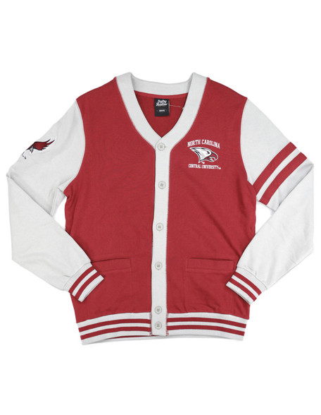 North Carolina Central University Cardigan- Men's-Maroon/Gray