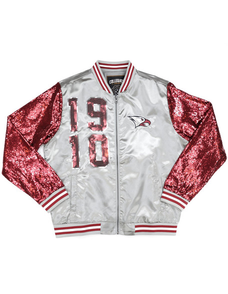 North Carolina Central University Satin Sequin Jacket-Front