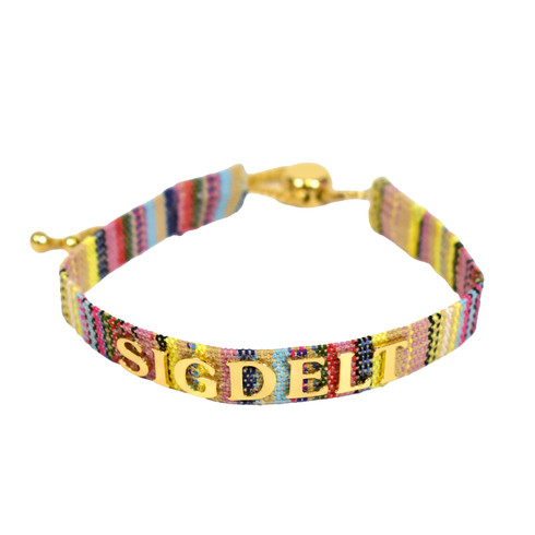 Sigma Delta Tau Sorority Woven Bracelet- Multi-Color Design