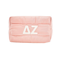 Delta Zeta Sorority Makeup Bag- Puffer Style with Sorority Letters