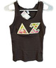 Delta Zeta Sorority Tank Top Brown- Size Small