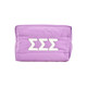 Sigma Sigma Sigma Tri-Sigma Sorority Makeup Bag- Puffer Style with Sorority Letters