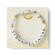 Sigma Delta Tau Sorority Glass Beaded Bracelet 
