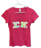 Sigma Kappa Sorority V-Neck-Pink- Size Medium