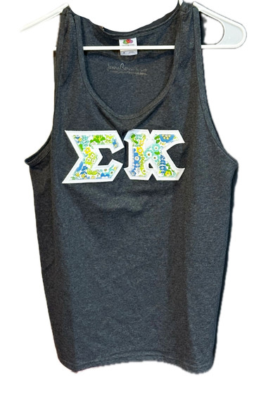 Sigma Kappa Tank Top Gray- Size Medium