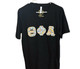 Theta Phi Alpha Sorority V-Neck-Black-Size Medium