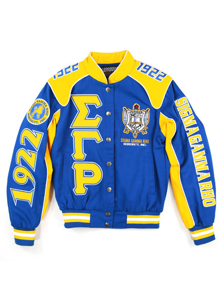 Sigma Gamma Rho Sorority Racing Jackets- Twill