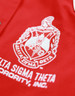 Delta Sigma Theta Sorority Racing Jackets- Twill-Red/White