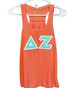 Delta Zeta Sorority Tank Top- Coral-Size XS