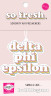 Delta Phi Epsilon DPHIE Sorority Retro Air Freshener