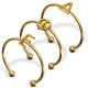 Delta Phi Epsilon DPHIE Sorority Stacking Ring Set