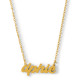 Delta Phi Epsilon DPHIE Sorority Old English Necklace 