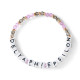 Delta Phi Epsilon DPHIE Sorority Glass Beaded Bracelet 