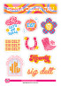Sigma Delta Tau Sorority Stickers- Western Disco 