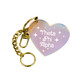 Theta Phi Alpha Sorority Iridescent Heart Keychain