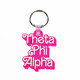 Theta Phi Alpha Sorority Keychain- Retro Dolly Sorority Name Design 