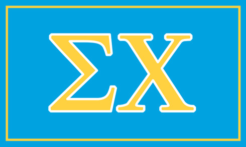 Sigma Chi Fraternity Flag- Greek Letters