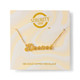 Delta Zeta Sorority Old English Necklace 