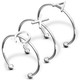 Alpha Chi Omega Sorority Stacking Ring Set-Silver