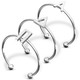 Alpha Delta Pi ADPI Sorority Stacking Ring Set-Silver