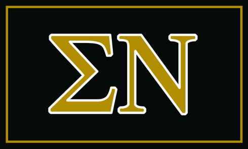 Sigma Nu Fraternity Flag- Greek Letters