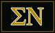 Sigma Nu Fraternity Flag- Greek Letters