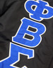 Phi Beta Sigma Fraternity Bomber Jacket- Black 