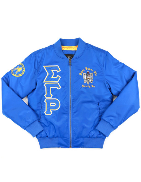 Sigma Gamma Rho Sorority Bomber Jacket-Front