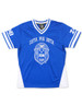 Zeta Phi Beta Sorority Football Jersey-Blue-Fro