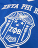 Zeta Phi Beta Sorority Football Jersey-Blue