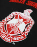 Delta Sigma Theta Sorority Football Jersey-Black
