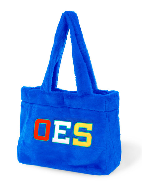 Order of the Eastern Star OES Faux Fur Bag-Blue