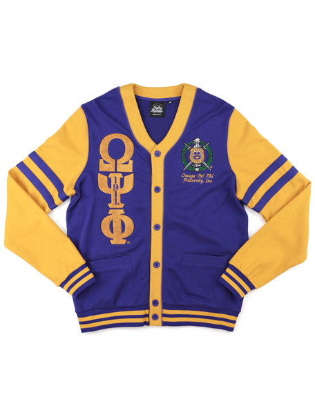 Omega Psi Phi Fraternity Cardigan 