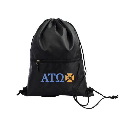 Alpha Tau Omega Fraternity Drawstring Backpack