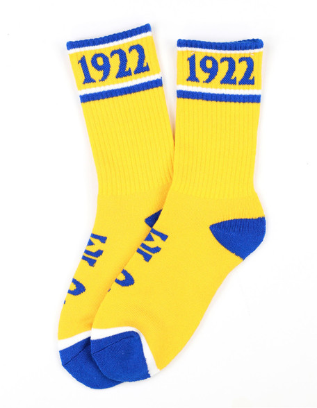 Sigma Gamma Rho Sorority Socks-Yellow