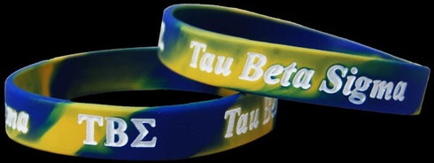 Tau Beta Sigma Sorority Silicone Bracelet