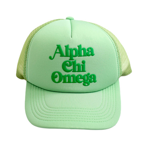 Alpha Chi Omega Sorority Trucker-Style Baseball Hat 