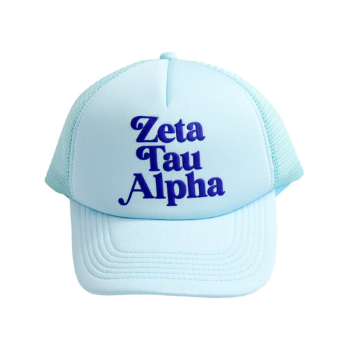 Zeta Tau Alpha ZTA Sorority Trucker-Style Baseball Hat 
