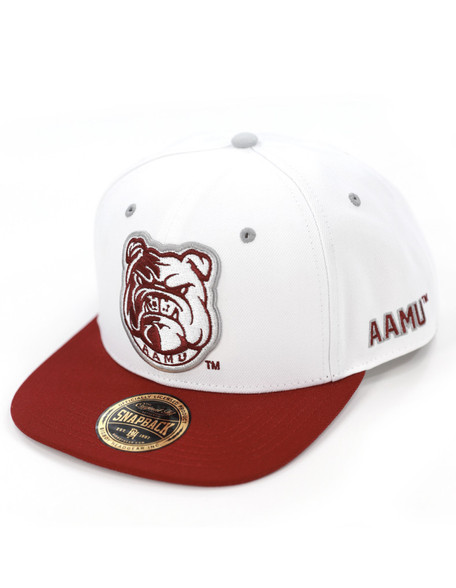 Alabama A&M University Snapback Hat-White