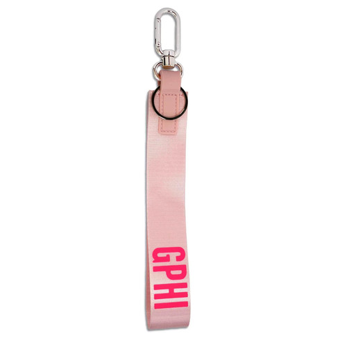 Gamma Phi Beta Sorority Keychain- Hands-Free Wristlet Lanyard Style 
