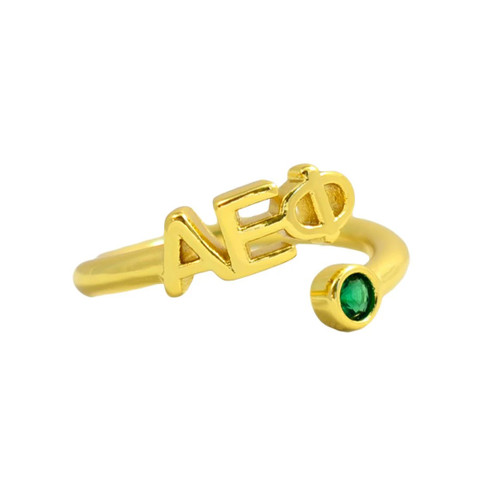 Alpha Epsilon Phi AEPHI Sorority Wraparound Ring