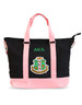 Alpha Kappa Alpha AKA Sorority Canvas Bag- Black/Pink