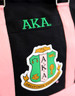 Alpha Kappa Alpha AKA Sorority Canvas Bag- Black/Pink
