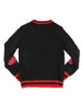 Delta Sigma Theta Sorority Pull Over V-Neck Sweater- Crest-Black/Red