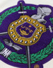 Omega Psi Phi Fraternity Pull Over V-Neck Sweater- Crest-White/Purple